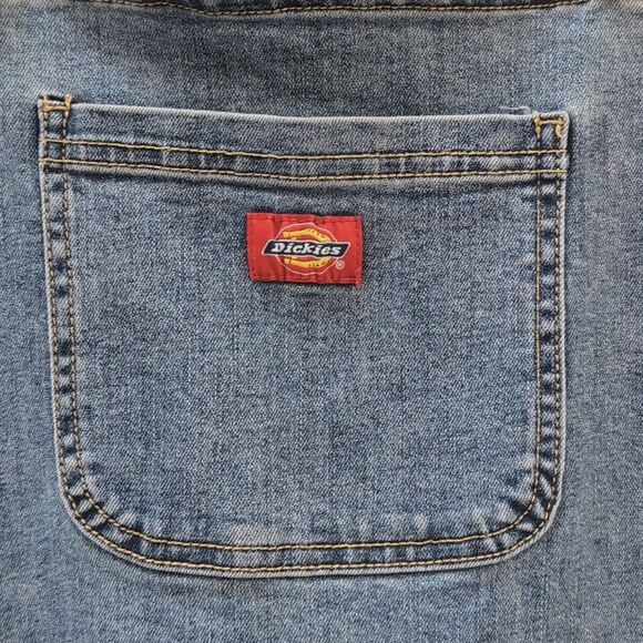 Dickies Girl Dolls Kill Roll Hem Denim Overall Shortalls Sz XL - Picture 5 of 8